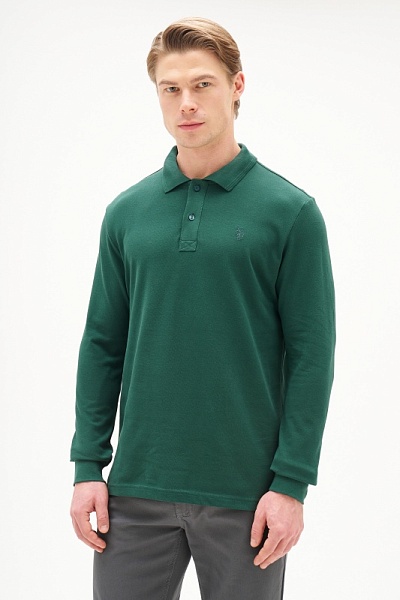 Поло с длинным рукавом из хлопка - G081SZ0820ART_TP01SK025 Толстовка муж. (VR079, XS)