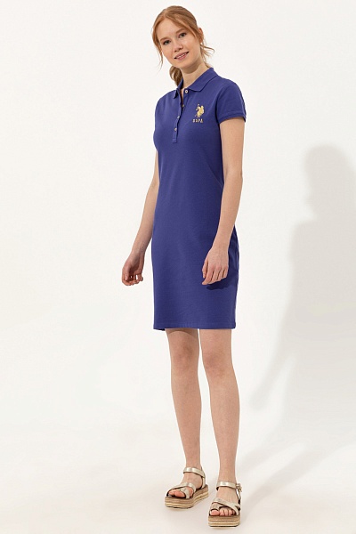 Платье-поло приталенное - G082SZ0750MTS02222-075 Платье жен. (VR212, XS)