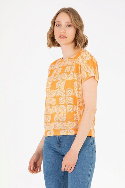 Футболка с узором - G082SZ0110MADE Футболка жен. (VR051, XS)