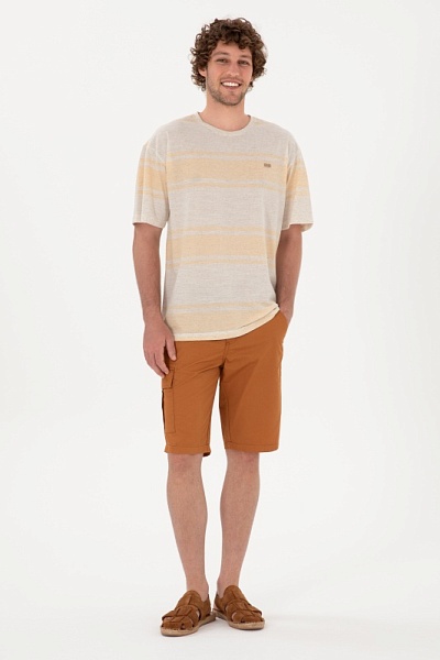 Шорты карго из хлопка - G081SZ0310CURVIS Бермуды муж. (VR072, 32)