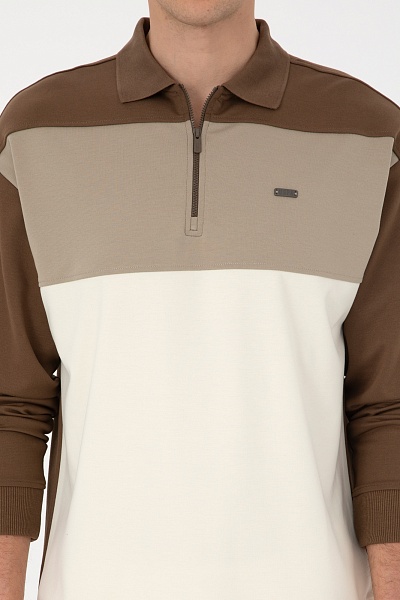 Ситшот с отложным воротником на молнии - G081SZ0820E_HANZAS Толстовка муж. (VR027, XL)