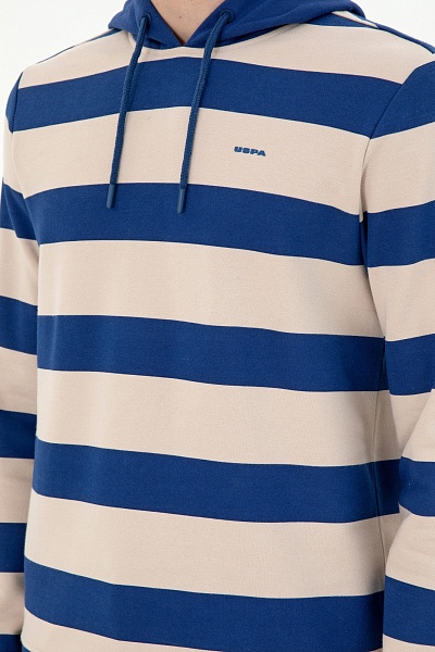 Худи без кармана в полоску - G081SZ0820BASKO_E Толстовка муж. (VR028, M)