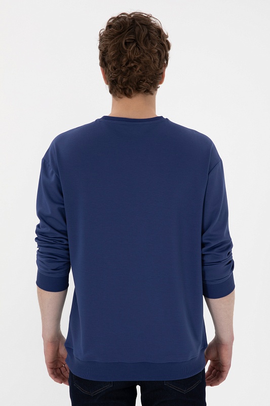 Свитшот с вискозой с логотипом - G081SZ0820ZUNA Толстовка муж. (VR059, XL)