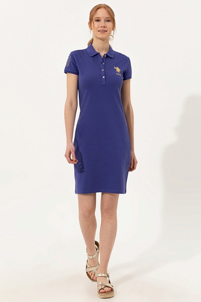 Платье-поло приталенное - G082SZ0750MTS02222-075 Платье жен. (VR212, XS)