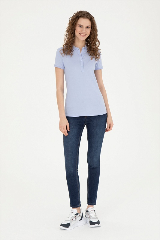 Футболка-поло из хлопка - G082SZ0110TP0123-CLR Футболка жен. (VR212, XS)