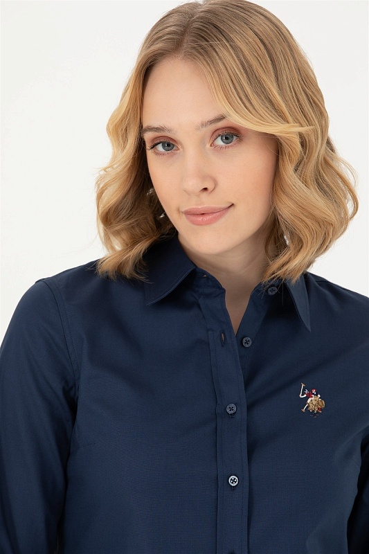 Рубашка из хлопка приталенная - G082SZ0040CRISCOLOR023K Сорочка жен. (VR033, 34)
