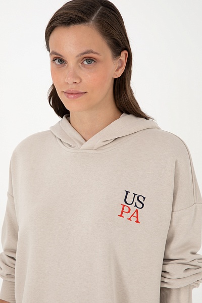 Худи с надписью - G082GL0820RC_GREEN Толстовка жен. (VR049, L)