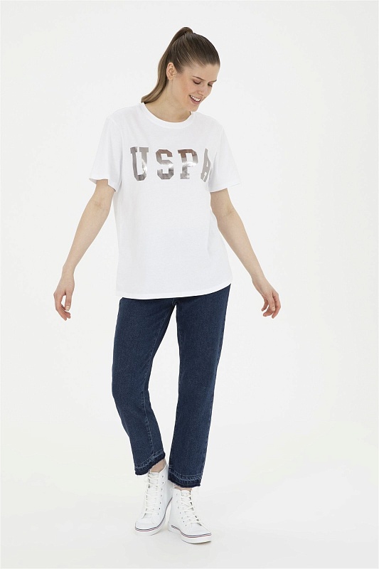 Футболка из хлопка с принтом свободная - G082SZ0110SEANIY24 Футболка жен. (VR013, M)