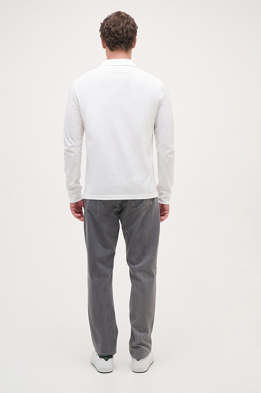 Поло с длинным рукавом из хлопка - G081SZ0820ART_TP01 Толстовка муж. (VR013, 3XL)