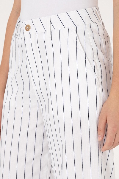 Брюки в полоску прямые - G082SZ0780FERMERE Брюки жен. (VR013, 34)