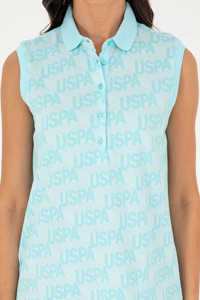 Футболка-поло из хлопка с принтом - G082GL0110GENTAF Футболка жен. (VR090, L)