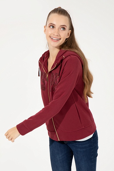 Толстовка на молнии с капюшоном - G082SZ0820SW01-SK022 Толстовка жен. (VR223, M)