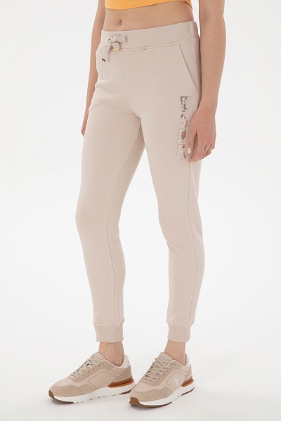 Спортивные брюки на манжетах зауженные - G082SZ0OP0PT0125 Брюки спорт. жен. (VR049, XL)