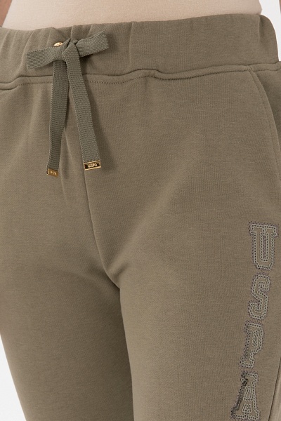 Спортивные брюки на манжетах зауженные - G082SZ0OP0PT0125 Брюки спорт. жен. (VR052, XL)