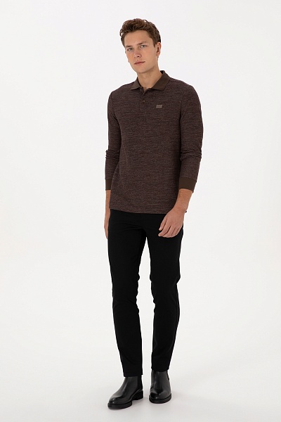 Поло с длинным рукавом с хлопком - G081SZ0820LISEYSK025 Толстовка муж. (VR029, M)