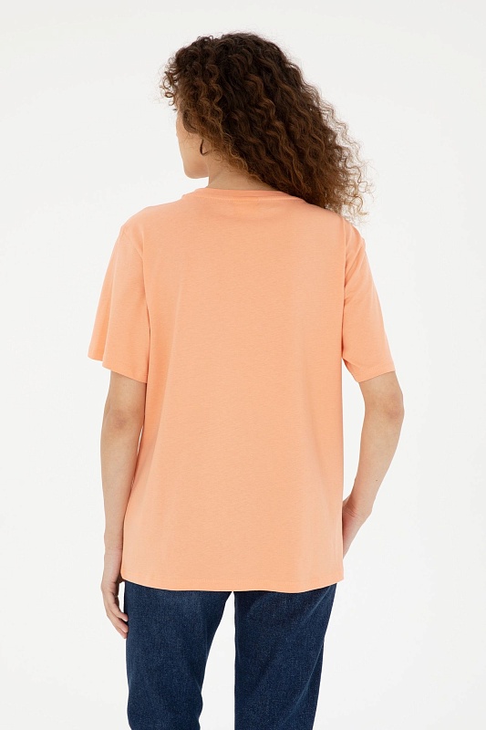 Футболка из хлопка с принтом свободная - G082SZ0110SEANIY24 Футболка жен. (VR047, M)