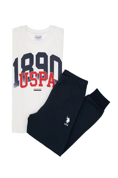 Свитшот и спортивные брюки для мальчиков - G083SZ0HF0US2203 Костюм дом. муж. детс. (VR013, 7_8)