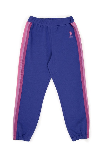 Спортивные брюки с лампасами для девочек - G084SZ0OP0NUNGELA Брюки спорт. жен. детс. (VR212, 3_4)