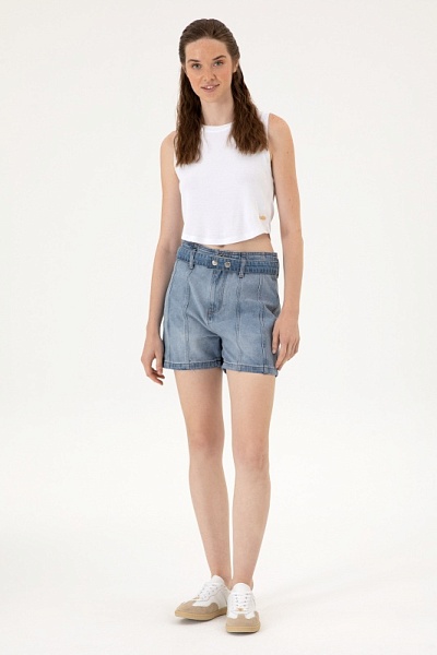 Джинсовые шорты - G082SZ0DB0PERA Бермуда жен. (DN0021, 40)