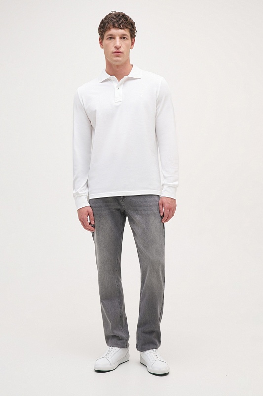 Поло с длинным рукавом из хлопка - G081SZ0820ART_TP01 Толстовка муж. (VR013, 3XL)
