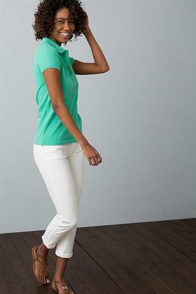 Футболка-поло из хлопка - G082GL0110GTP-IY08 Футболка жен. (VR090, 2XS)