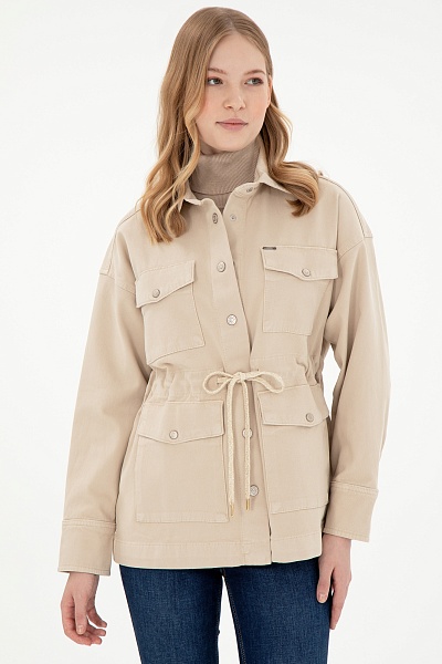 Куртка с лиоцеллом на кулиске - G082SZ0770EXC_LENZET24K Куртка джинс. жен. (VR019, 38)