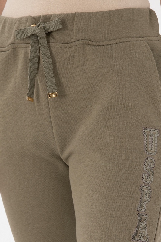 Спортивные брюки на манжетах зауженные - G082SZ0OP0PT0125 Брюки спорт. жен. (VR052, XS)