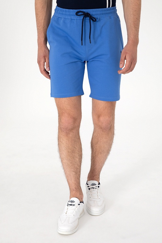 Шорты спортивные из хлопка с вышитым логотипом - G081SZ0OS0PARMEIY025 Брюки спорт. муж. (VR028, S)