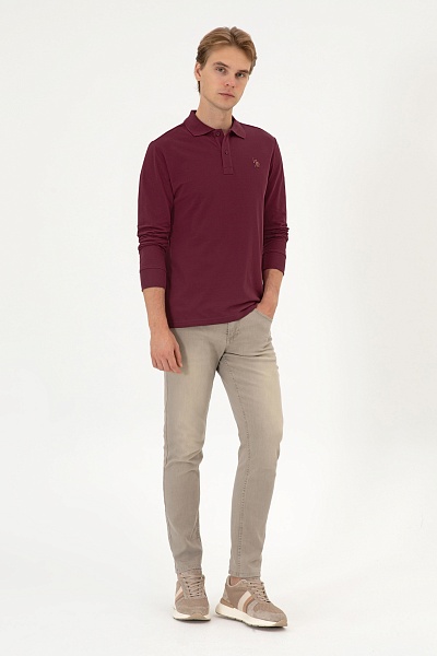 Поло с длинным рукавом из хлопка - G081SZ0820E_GTPSK025 Толстовка муж. (VR177, 2XL)
