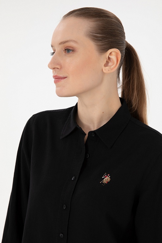 Рубашка из хлопка с добавлением льна прямая - G082SZ0040ELMY025Y Сорочка жен. (VR046, 40)