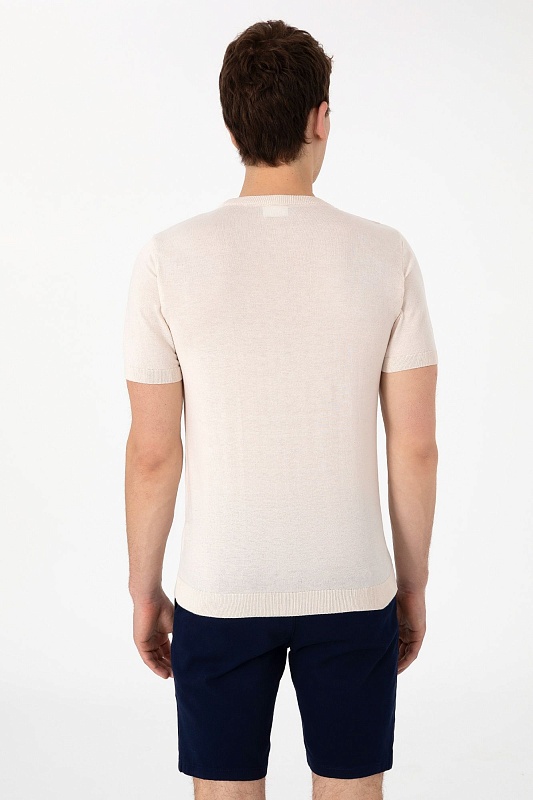 Футболка из смесовой вискозы с логотипом - G081SZ0TK0FORLA_IY25 Кофта муж. (VR071, XS)