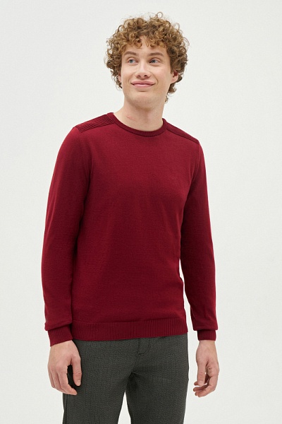 Джемпер с рельефными деталями на плечах - G081SZ0TK0TD01_24K_R Кофта муж. (VR014, XS)