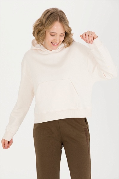 Худи укороченное оверсайз - G082SZ0820KUR Толстовка жен. (VR019, XL)