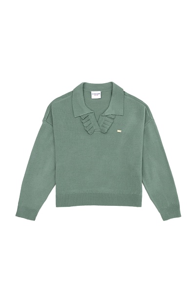 Джемпер с отложным воротником - G084SZ0TK0NUNTE Кофта жен. детс. (VR090, 3_4)