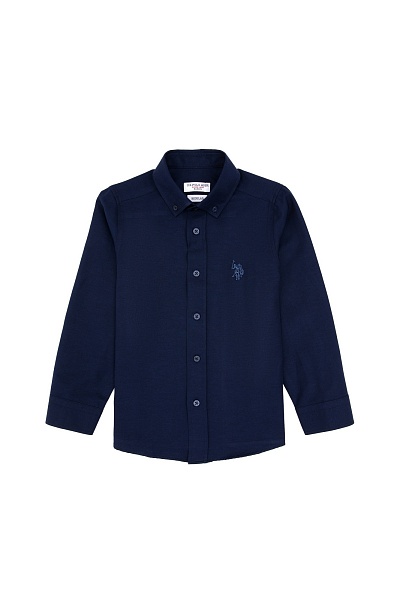 Рубашка хлопковая для мальчиков - G083SZ0040E_METOKIDS25K Сорочка муж. детс. (VR033, 9_10)