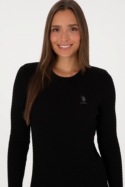 Джемпер из хлопка с косами приталенный - G082SZ0TK0KARLA_BSK25 Кофта жен. (VR046, M)
