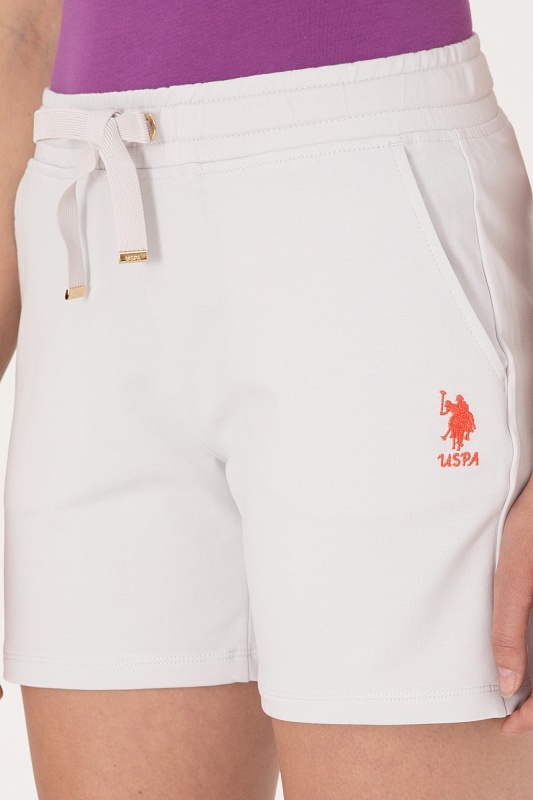 Шорты спортивные из хлопка с вышитым логотипом - G082SZ0OS0DOTIH25 Брюки спорт. жен. (VR001, XS)