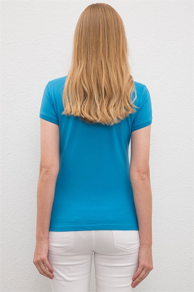 Футболка-поло из хлопка - G082SZ0110RP01IY09-011 Футболка жен. (VR028, XS)