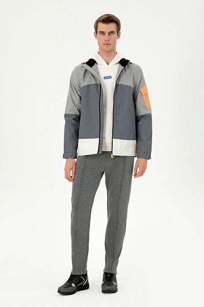 Ветровка с несъемным капюшоном - G081SZ0MS0SCAT-S Куртка муж. (VR024, 48)