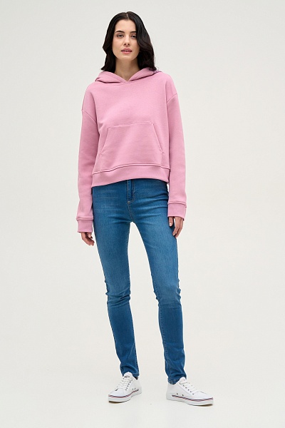 Худи укороченное оверсайз - G082SZ0820KUR Толстовка жен. (VR211, XS)