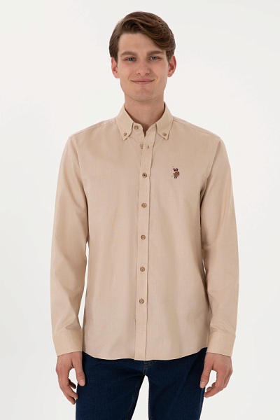 Рубашка из хлопка прямая - G081SZ0040CEDCOLORREG025Y Сорочка муж. (VR015, 4XL)