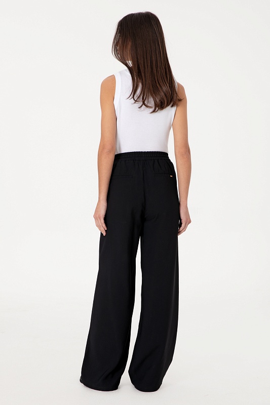 Брюки на кулиске широкие - G082SZ0780ECOLE Брюки жен. (VR046, 42)