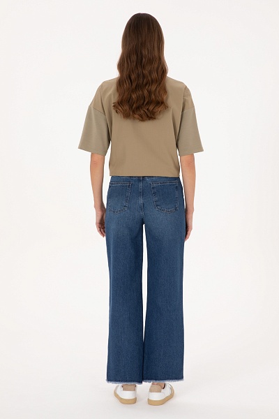 Джинсы с высокой посадкой прямые - G082SZ0800LOOSE25K Джинсы жен. (DN0022, 34)