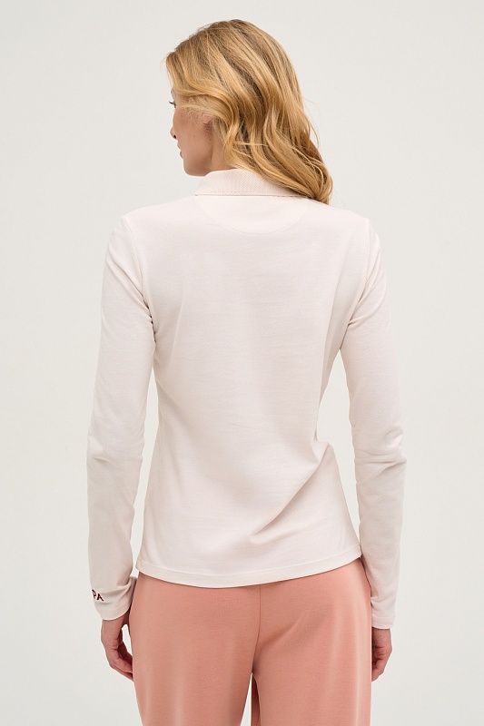 Поло с длинным рукавом из хлопка - G082SZ0820TPR-SGN Толстовка жен. (VR019, 2XS)