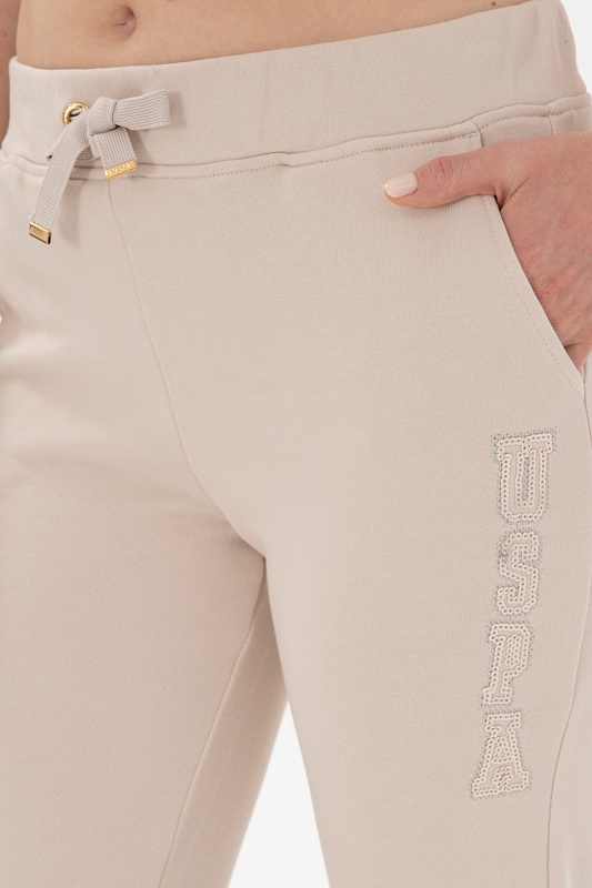 Спортивные брюки на манжетах зауженные - G082SZ0OP0PT0125 Брюки спорт. жен. (VR049, XS)
