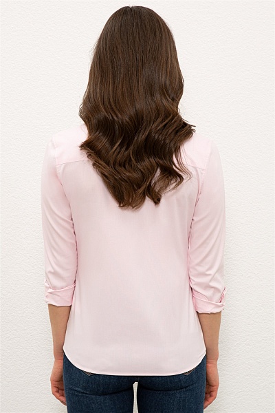 Рубашка с хлопком приталенная - G082SZ0040CRISCOLOR021Y Сорочка жен. (VR041, 32)