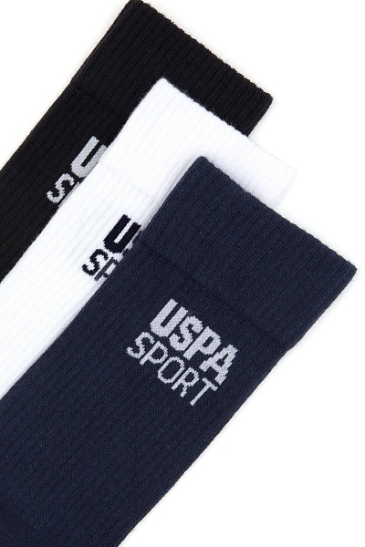 Носки высокие с хлопком, 3 пары - A081SZ013P01S_BAR Носки муж. (VR033)