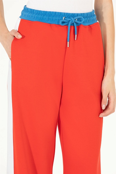 Спортивные брюки на кулиске с лампасами - G082SZ0OP0MIRGU-S Брюки спорт. жен. (VR030, XL)