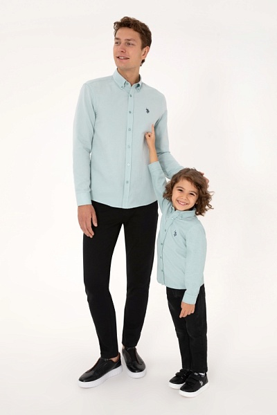 Рубашка хлопковая для мальчиков - G083SZ0040E_METOKIDS25K Сорочка муж. детс. (VR152, 12_13)