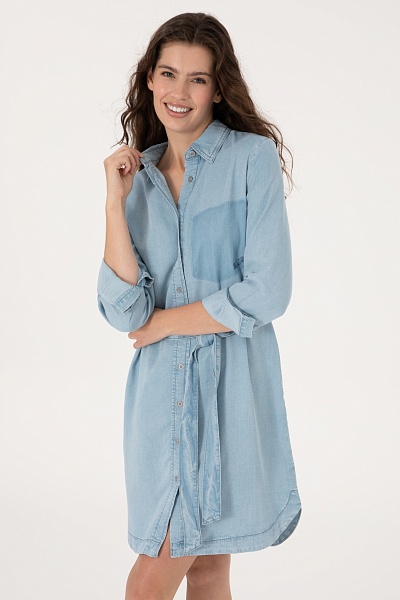 Платье-рубашка мини - G082SZ0DE0BAMBY25Y Платье жен. (DN0022, 40)